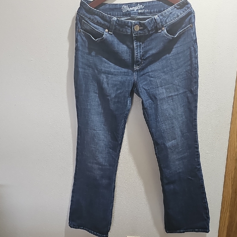 Wrangler Women's Dark Blue Boot Cut Jeans